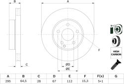 Bosch Disc frana BOSCH 0 986 479 407 (0 986 479 407) - fixbox
