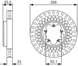 Bosch Disc frana BOSCH 0 986 479 A49 (0 986 479 A49) - fixbox