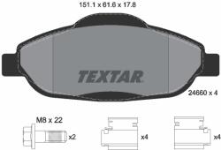 TEXTAR Set placute frana TEXTAR 2466001 (2466001) - fixbox