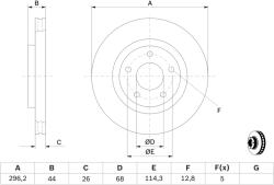 Bosch Disc frana BOSCH 0 986 479 C04 (0 986 479 C04) - fixbox