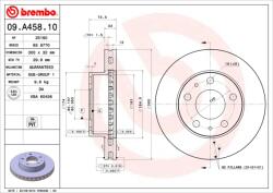 BREMBO Disc frana BREMBO 09. A458.10 (09.A458.10) - fixbox