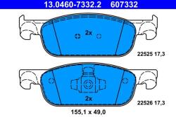 ATE Set placute frana ATE 13.0460-7332.2 (13.0460-7332.2) - fixbox