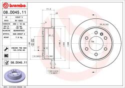 BREMBO Disc frana BREMBO 08. D045.11 (08.D045.11)