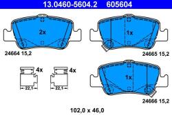ATE Set placute frana ATE 13.0460-5604.2 (13.0460-5604.2)