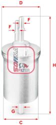 SOFIMA Filtru combustibil SOFIMA S 1840 B (S 1840 B) - fixbox