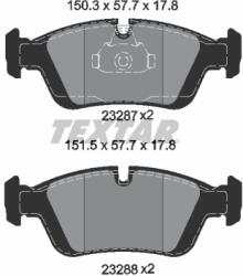 TEXTAR Set placute frana TEXTAR 2328702 (2328702) - fixbox