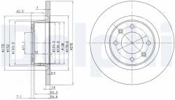 DELPHI Disc frana DELPHI BG3621 (BG3621) - fixbox