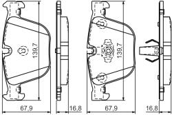 Bosch Set placute frana BOSCH 0 986 494 294 (0 986 494 294)