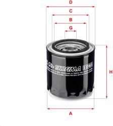 SOFIMA Filtru ulei SOFIMA S 3246 R (S 3246 R) - fixbox