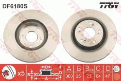 TRW Disc frana TRW DF6180S - fixbox