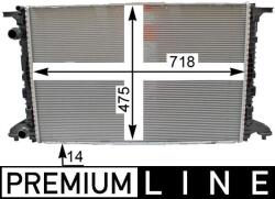 MAHLE Radiator, racire motor MAHLE CR 2176 000P (CR 2176 000P)