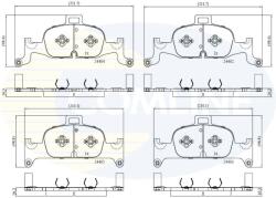 Comline Set placute frana, frana disc Comline CBP02365 - fixbox