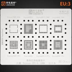 Amaoe EU: 3 0.12MM CPU BGA golyózó minta plakett Samsung CPU Exynos 7885 RAM / 9820 / 9610 RAM / 990 RAM / 7885 CPU / 980 / 9610 CPU / 990 CPU (Amaoe EU:3 0.12MM)