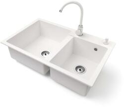 NERO Palazzo + High-arc Faucet + dispenser white