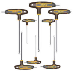 INGCO Set de chei hexagonale cu cap sferic INGCO T, 8 piese S2 (HHKT80828) Surubelnita