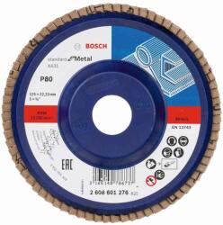 Bosch X431 legyező csiszolótárcsa, Standard for Metal, 125 mm, 22, 23 mm, 80 2608601276 (2608601276)
