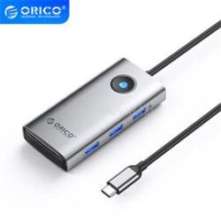 ORICO PW11-6P-GY notebook dokkoló (Bemenet: USB-C, Kimenet: HDMI/USB-A+C/PD100W, sötétszürke) (ORICO-PW11-6P-GY-EP) (ORICO-PW11-6P-GY-EP)