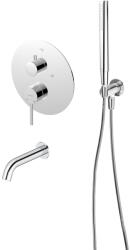 Oltens Set baterie cadă-duș Oltens Rann 34111100, pipă baterie Oltens Molle 39100100, 37102100, 39304100, 37200100 (36632100)