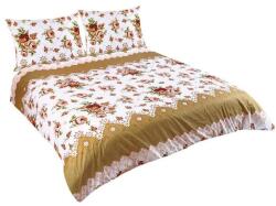 BellaTEX pamut dupla - 1x 200×220, 2 darab 70×90 cm - barna rózsa (5029)