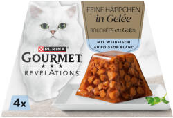 Gourmet 4x57g Gourmet Revelations Fine Cuts fehér hal nedves macskaeledel