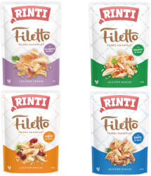 RINTI 24x100g RINTI Filetto Pouch in Jelly nedves kutyatáp - Vegyes csomag (4 fajta)