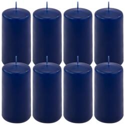 Nexos Set de lumânări cilindrice, 10 cm, Ø 5 cm, albastru, 8 buc (DK47106_SL08)