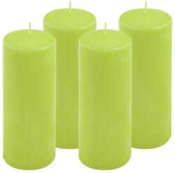 Nexos Set de lumânări tip pilon, 20 cm, Ø 7, 5 cm, verde deschis, 4 (DK47135_SL04)