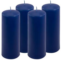 Nexos Set de lumânări pilon, 20 cm, Ø 7, 5 cm, albastru, 4 buc (DK47136_SL04)