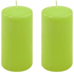 Nexos Set de lumânări în formă de pilon, 15 cm, Ø 7, 5 cm, verde de (DK47125_SL02)