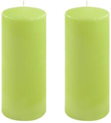 Nexos Set de lumânări , 25 cm, Ø 10 cm, verde deschis, 2 buc (DK47145_SL02)