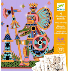 DJECO Egyiptom istene - Csillámló színező - Animal warriors - DJ09697