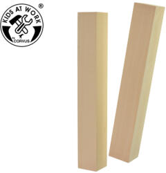 KIDS AT WORK Faragható faanyag - 2 db 30 x 30 mm hasáb