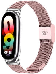 Techsuit - 15mm óraszíj (W022) - Xiaomi Mi Band 8 / 8 NFC / 9 / 9 NFC - Rózsaarany