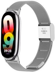 Techsuit - 15 mm-es óraszíj (W022) - Xiaomi Mi Band 8 / 8 NFC / 9 / 9 NFC - Ezüst