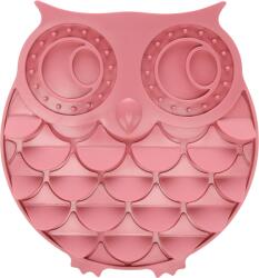 Flamingo lick pad din silicon pentru câini și psiici - bufniță roz 1 buc