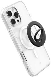 Spigen DUAL POP tartógyűrű (szilikon, mágneses, telefon tartó, kitámasztó, MagSafe) FEKETE AMP08886 (AMP08886)