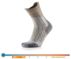 Thermic Дамски чорапи за туризъм Therm-ic, бежови/сиви (T25-5500-002_37)