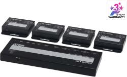 ATEN 4-Port 4K HDMI Cat 6 Splitter with Receivers (VS1824KIT)