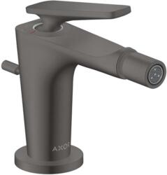 Hansgrohe Citterio C - Bidé csaptelep leeresztővel, szálcsiszolt fekete króm 49210340 (49210340)