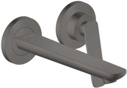 Hansgrohe Citterio C - Falsík alatti mosdócsaptelep, leeresztővel, 2 nyílásos beépítés, EcoSmart csiszolt fekete króm 49110340 (49110340)