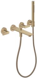 Hansgrohe Citterio C - Falsík alatti kádcsaptelep, 4 nyílásos beépítés, tartozékokkal, csiszolt bronz 49480140 (49480140)