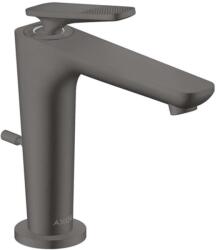 Hansgrohe Citterio C - Mosdócsaptelep leeresztővel, EcoSmart, CoolStart, csiszolt fekete króm 49031340 (49031340)