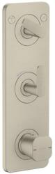 Hansgrohe Citterio C - Termosztatikus csaptelep, falsík alatti beépítéshez 2 készülékhez, csiszolt nikkel 49701820 (49701820)