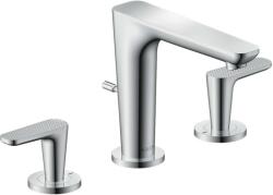 Hansgrohe Citterio C - Mosdócsaptelep leeresztővel, 3 nyílásos beépítés, EcoSmart, króm 49061000 (49061000)