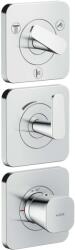 Hansgrohe Citterio C - Termosztatikus csaptelep falsík alatti beépítéshez, 3 készülékhez, króm 49710000 (49710000)