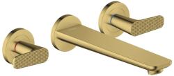 Hansgrohe Citterio C - Falsík alatti kádcsaptelep, 3 nyílásos beépítés, polírozott arany 49483990 (49483990)