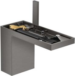 Hansgrohe MyEdition - Mosdó csaptelep Push-Open leeresztővel, EcoSmart, szálcsiszolt fekete króm/lemez nélkül 47032340 (47032340)