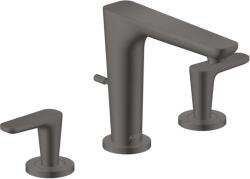 Hansgrohe Citterio C - Mosdócsaptelep, leeresztővel, 3 nyílásos beépítés, EcoSmart, csiszolt fekete króm 49061340 (49061340)