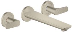 Hansgrohe Citterio C - Falsík alatti kádcsaptelep, 3 nyílásos beépítés, csiszolt nikkel 49483820 (49483820)