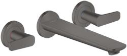 Hansgrohe Citterio C - Falsík alatti kádcsaptelep, 3 nyílásos beépítés, csiszolt fekete króm 49482340 (49482340)